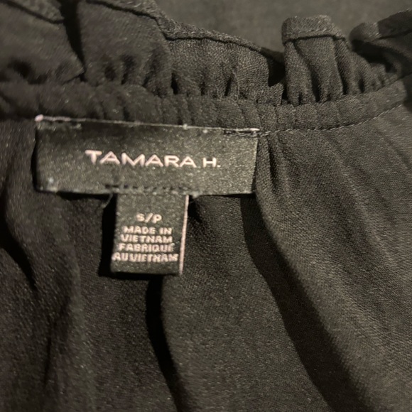 Women's Short Sleeve Fluttery Short Sleeves - Black Tamara H Size Small NWOT - Picture 3 of 8